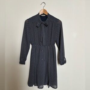 1940s Style Polka Dot Dress
